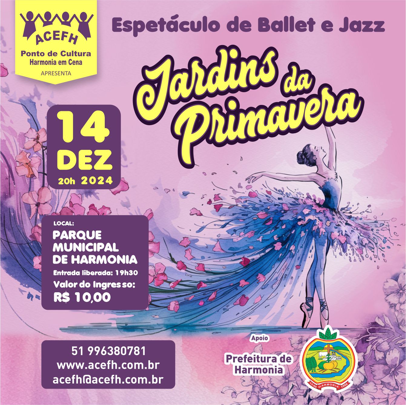 Espetáculo de Ballet e Jazz